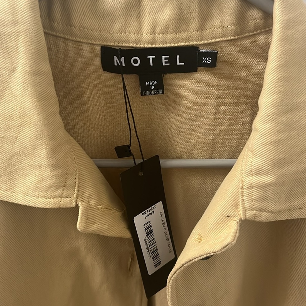 Motel Rocks Tan Jacket, Size XS - Picture 5 of 6